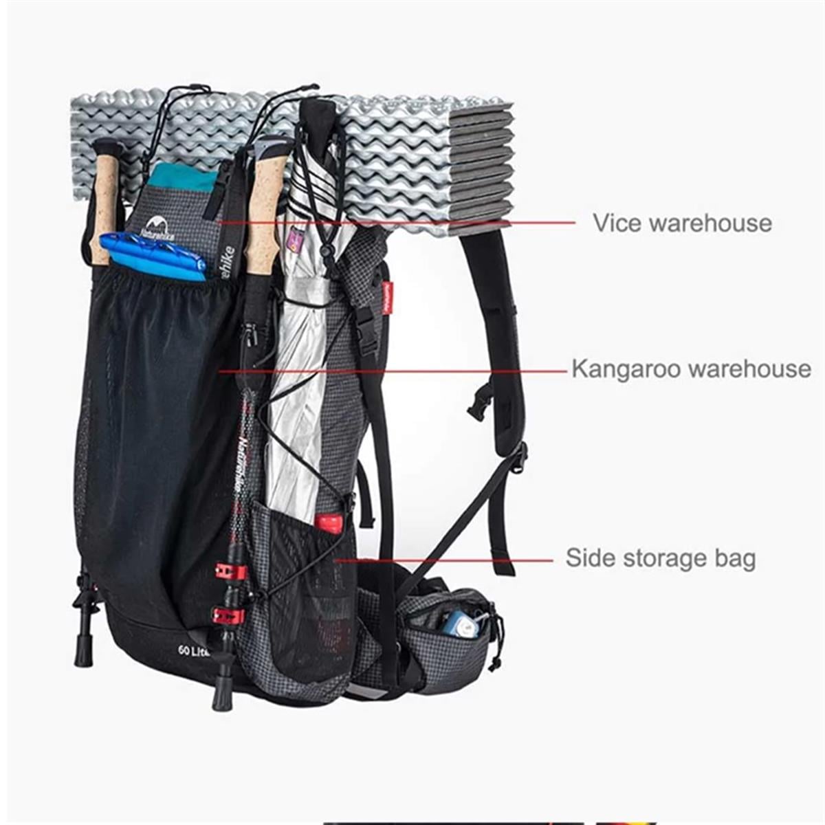 Naturehike 65+5 Lt Multifonksiyonel Sırt Çantası