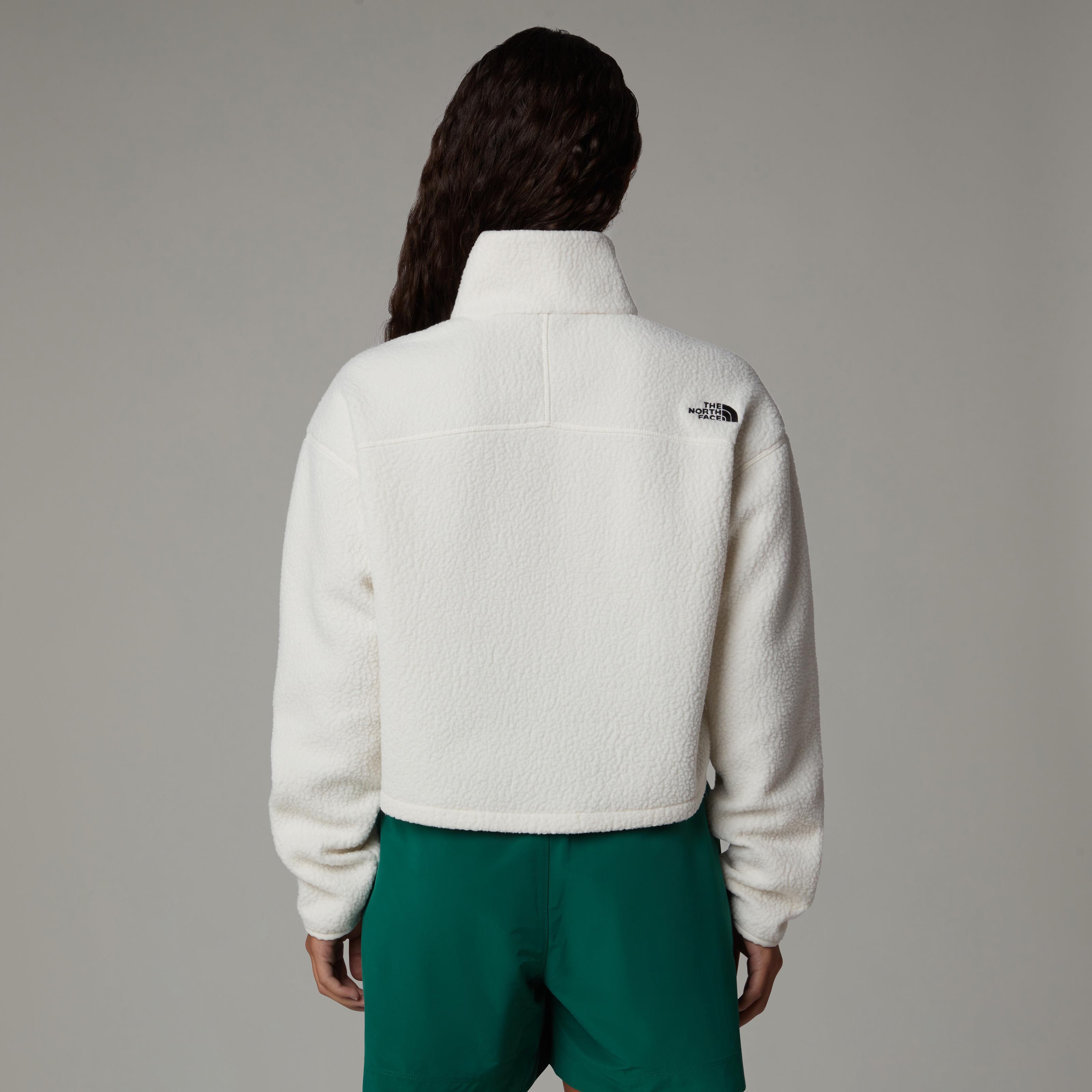The North Face Cropped Uzun Tüylü Kadın Polar Beyaz
