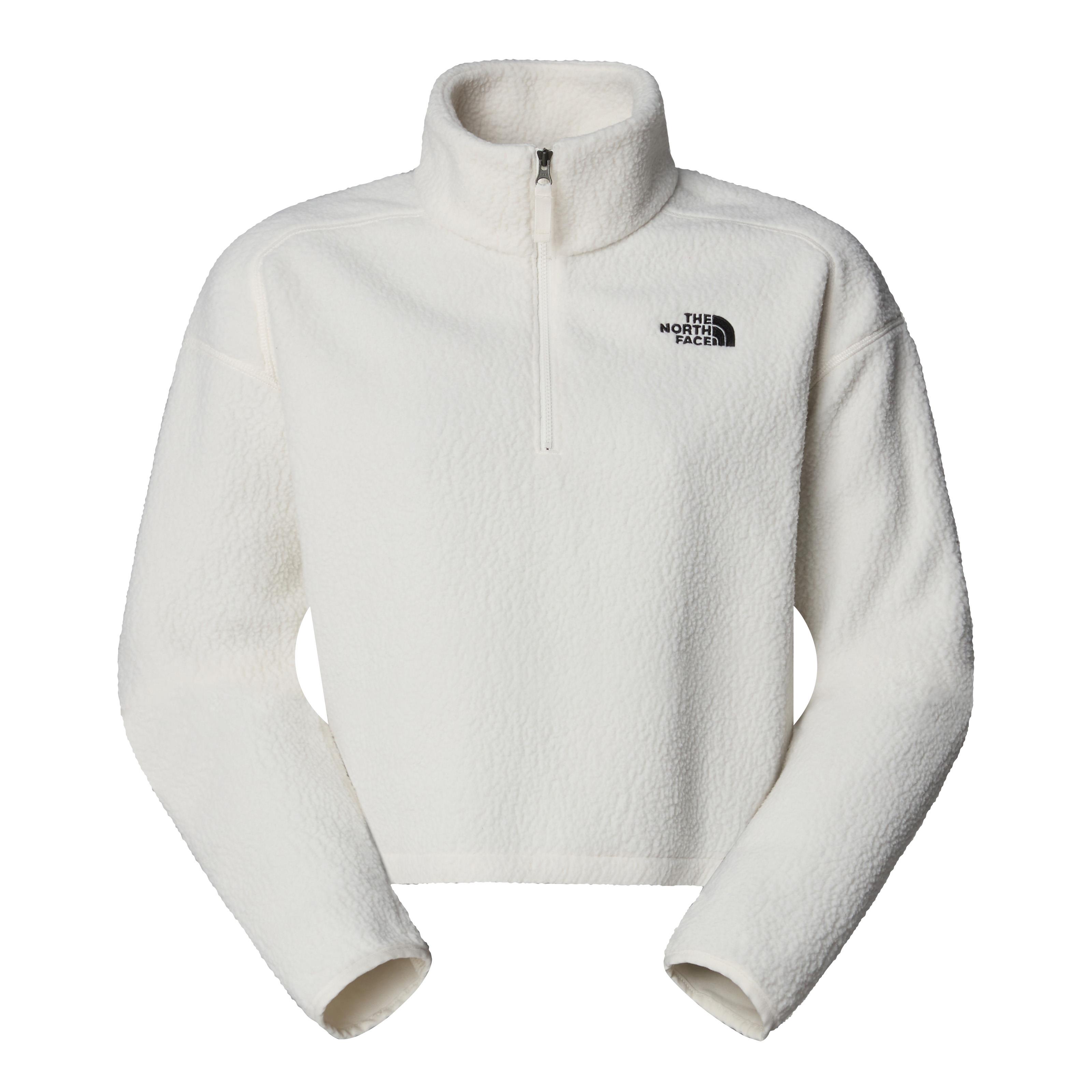 The North Face Cropped Uzun Tüylü Kadın Polar Beyaz