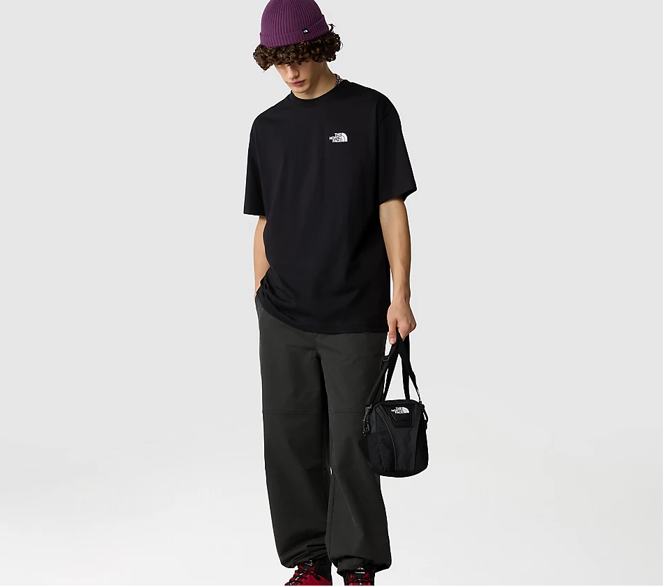 The North Face Essential Oversize Simple Dome Erkek T-Shirt Siyah