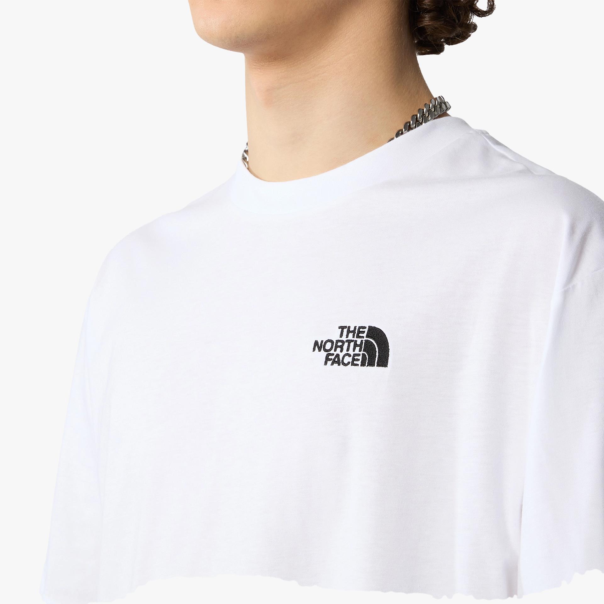 The North Face Essential Oversize Simple Dome Erkek T-Shirt Beyaz