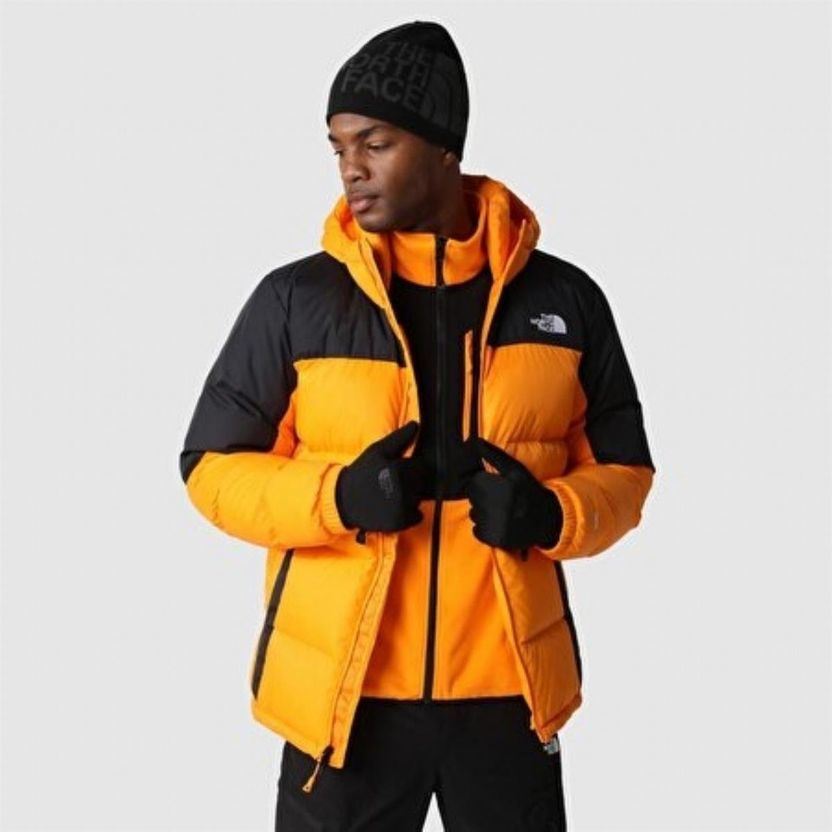 The North Face Diablo Kapüşonlu Kaz Tüyü Erkek  Turuncu Mont