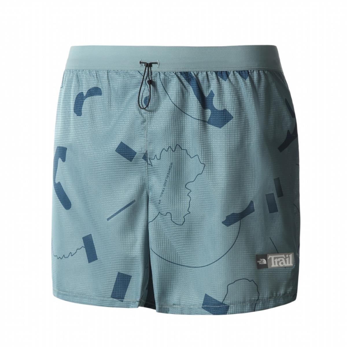 The North Face M Printed Sunriser Erkek Mavi Şort