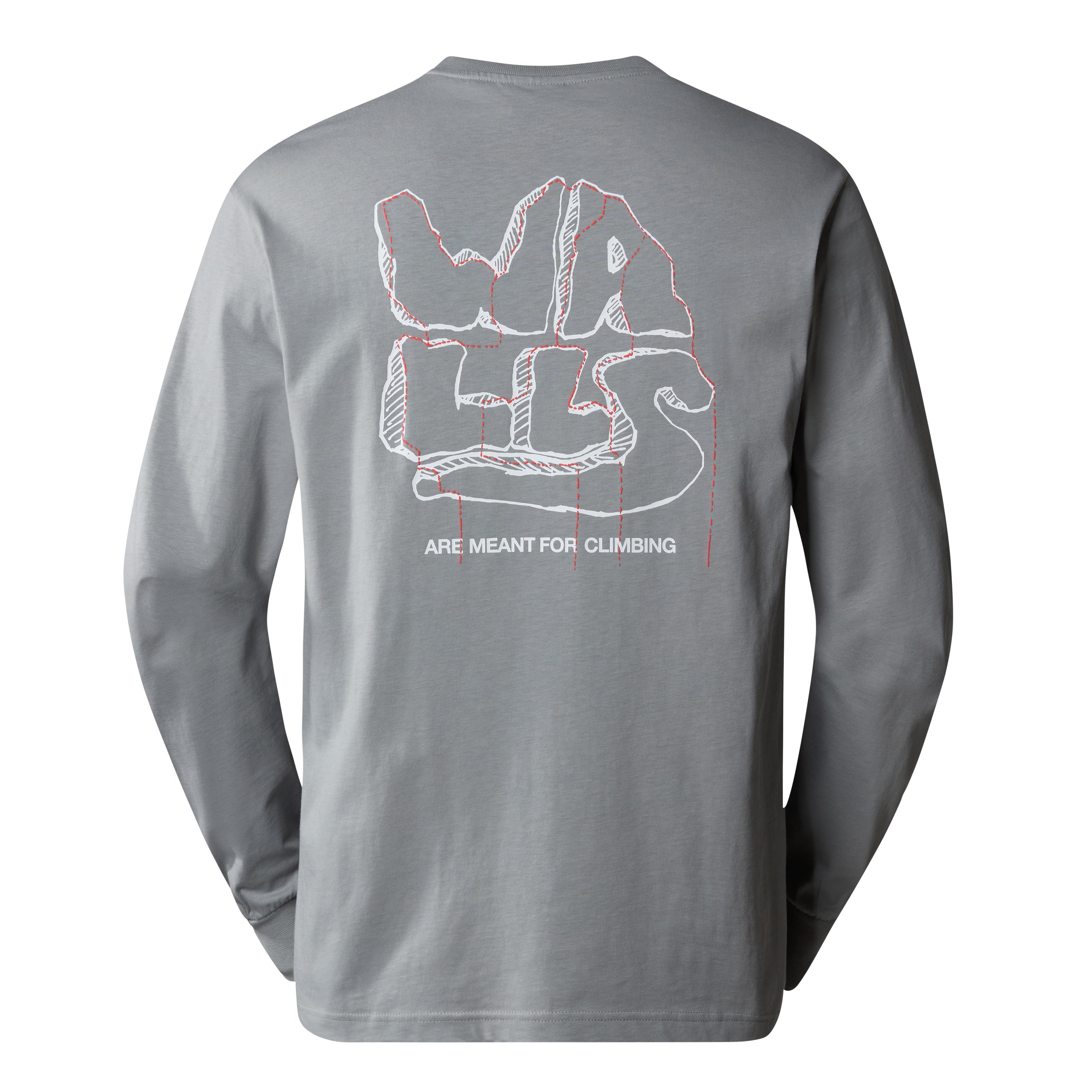 The North Face Outdoor Erkek Uzun Kollu T-Shirt Gri