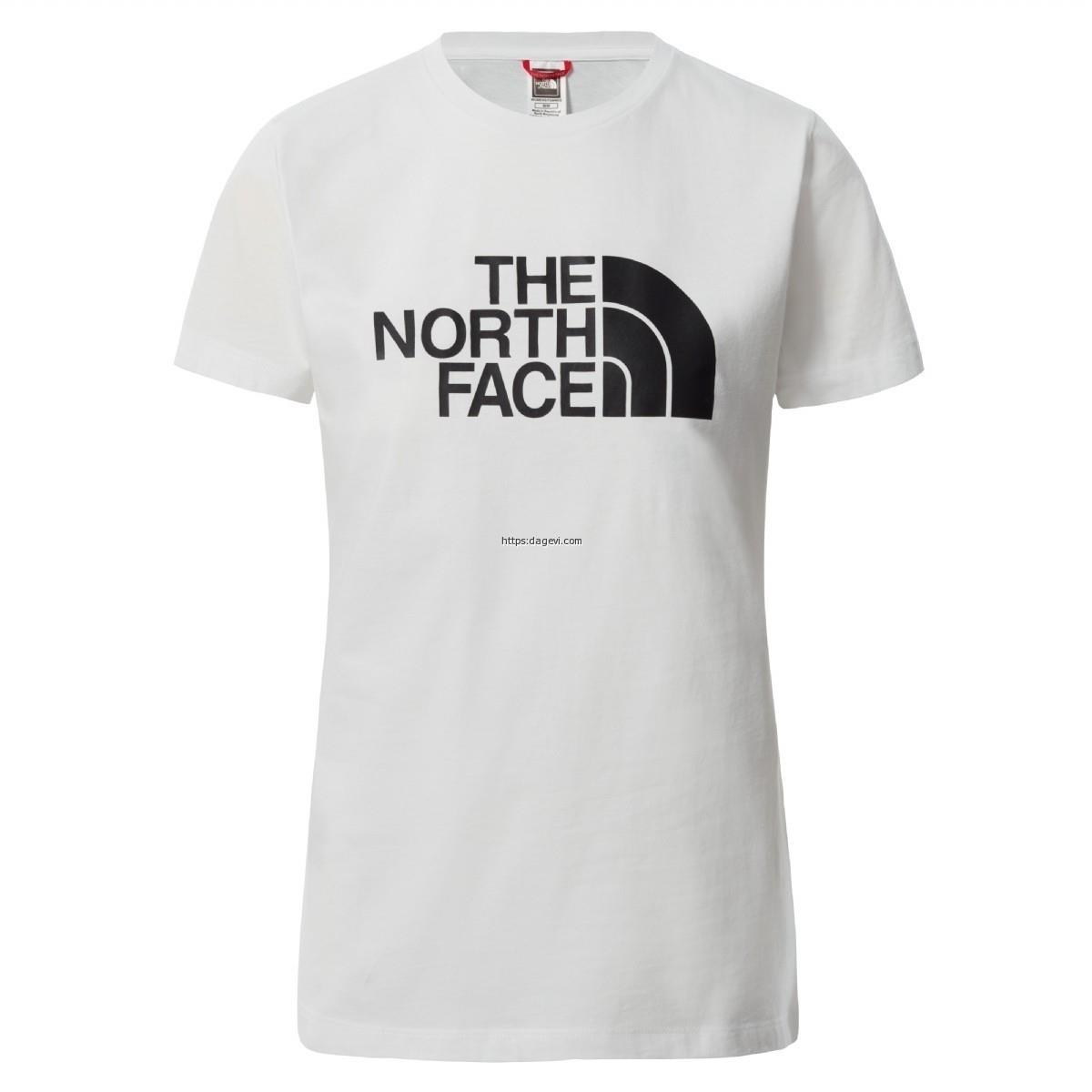 The North Face S/S Easy Kadın Beyaz T-Shirt