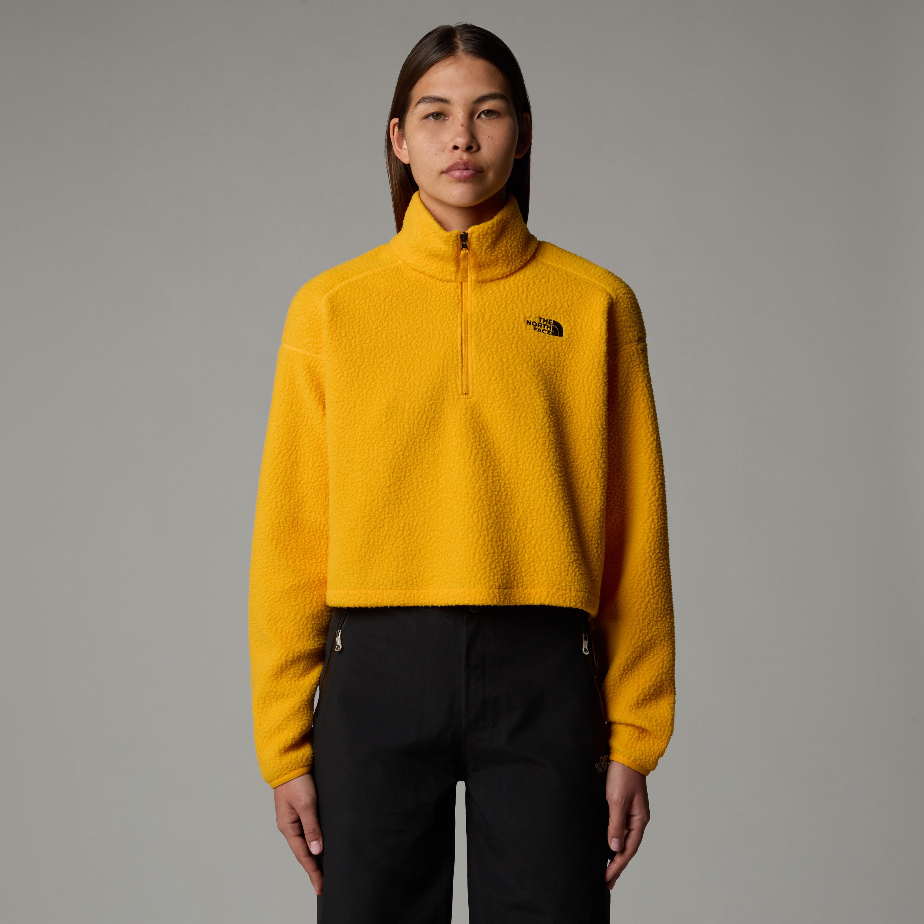 The North Face W Crop High Pile Sarı Kadın Polar Fleece