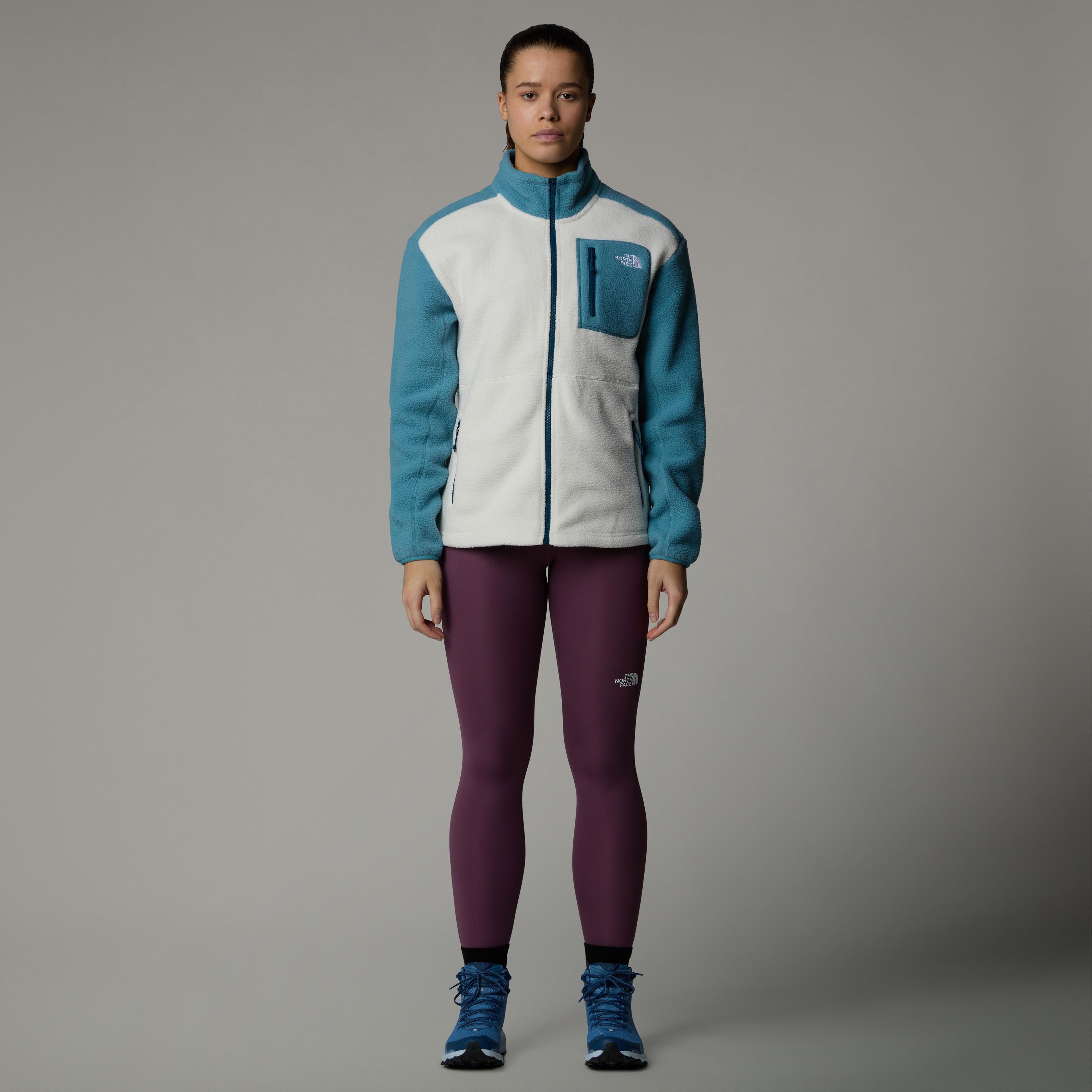 The North Face Yumiori Tam Boy Fermuarlı Kadın Polar Mont Beyaz/Mavi 
