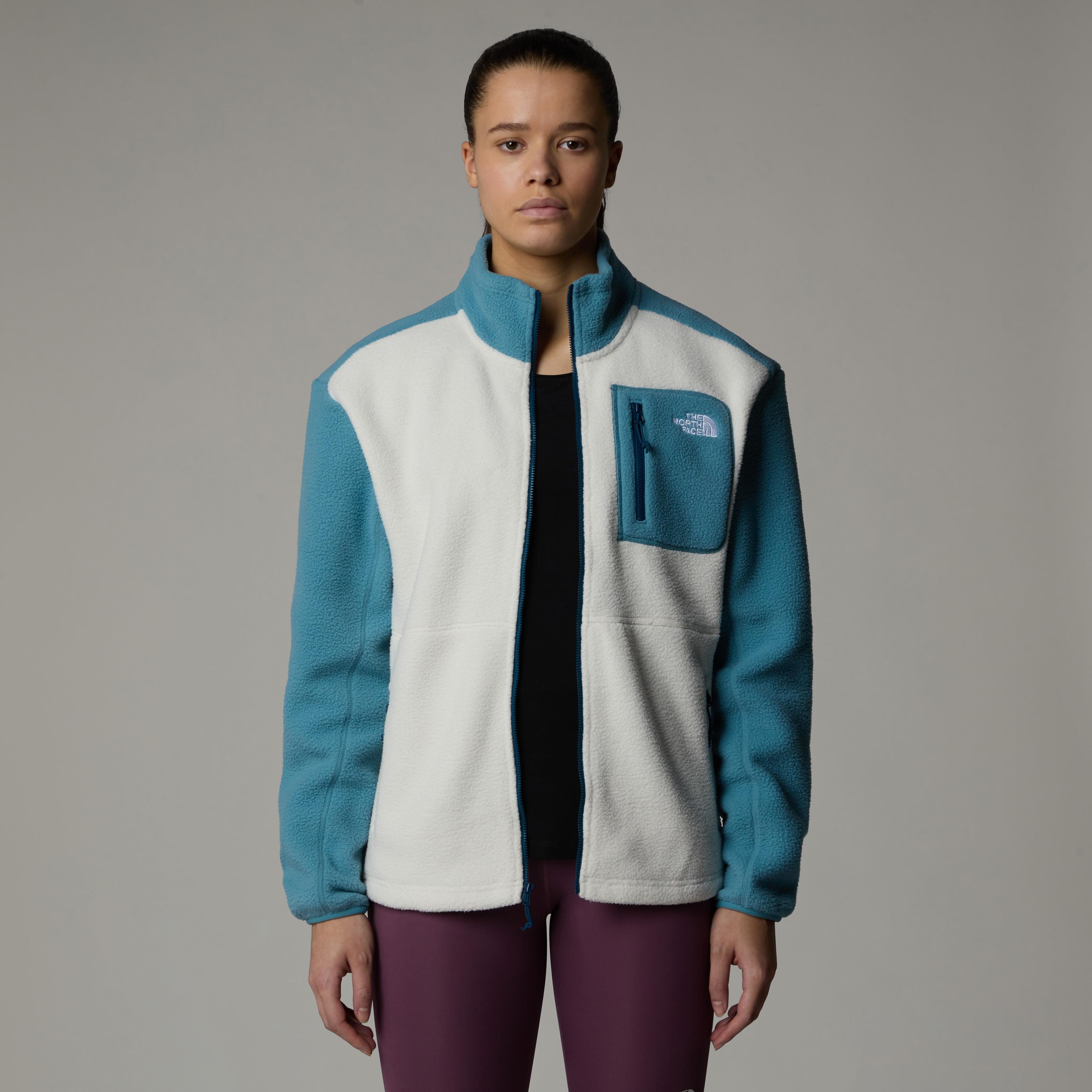 The North Face Yumiori Tam Boy Fermuarlı Kadın Polar Mont Beyaz/Mavi 