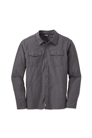 OR Mens Gastown L/S Shirt Charcoal