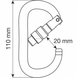 Camp Oval XL Vidalı Karabina