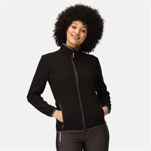 Regatta Kinwood Tam Fermuarlı Kadın Polar Ceket Siyah