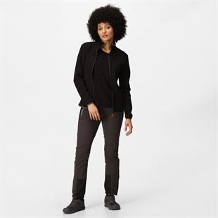 Regatta Kinwood Tam Fermuarlı Kadın Polar Ceket Siyah