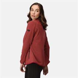 Regatta Kinwood Tam Fermuarlı Kadın Polar Ceket Bordo