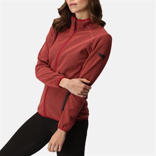 Regatta Kinwood Tam Fermuarlı Kadın Polar Ceket Bordo