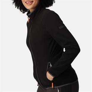 Regatta Kinwood Tam Fermuarlı Kadın Polar Ceket Siyah