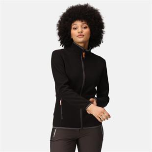 Regatta Kinwood Tam Fermuarlı Kadın Polar Ceket Siyah