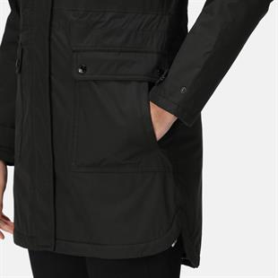 Regatta Sabinka Kadın Parka Mont Siyah