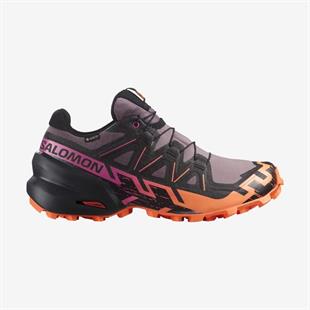Salomon Speedcross 6 Gtx Kadın Koşu Ayakkabısı Turuncu/Siyah