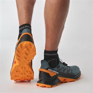 Salomon SuperCross 4 Gtx Erkek Ayakkabı Turkuaz/Turuncu