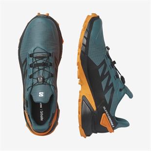 Salomon SuperCross 4 Gtx Erkek Ayakkabı Turkuaz/Turuncu