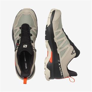 Salomon X Ultra 4 Gore-Tex Erkek Gri/Kırmızı Ayakkabı