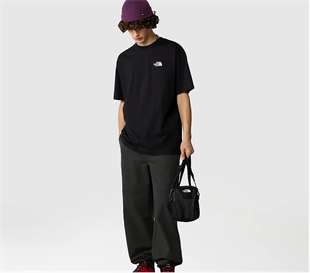 The North Face Essential Oversize Simple Dome Erkek T-Shirt Siyah