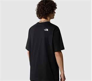 The North Face Essential Oversize Simple Dome Erkek T-Shirt Siyah
