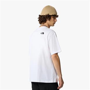 The North Face Essential Oversize Simple Dome Erkek T-Shirt Beyaz