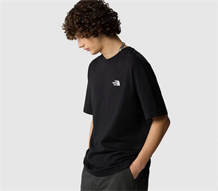 The North Face Essential Oversize Simple Dome Erkek T-Shirt Siyah
