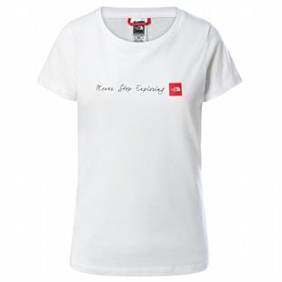 The North Face Never Stop Exploring Beyaz Kadın T-Shirt