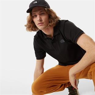 The North Face Polo Piquet Erkek T-Shirt Siyah