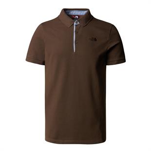 The North Face Premium Polo Piquet Erkek T-Shirt Kahverengi