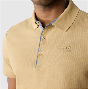 The North Face Premium Polo Piquet Erkek T-Shirt Bej