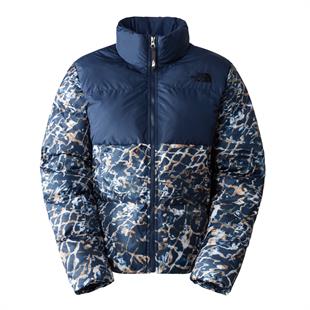 The North Face W Saıkuru Desenli Mavi Kadın Ceket