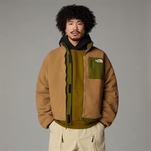 The North Face Yumiori Çift Taraflı Erkek Polar Mont Kahverengi/Yeşil