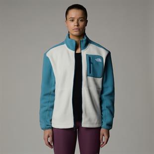 The North Face Yumiori Tam Boy Fermuarlı Kadın Polar Mont Beyaz/Mavi 