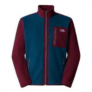 The North Face Yumiori Tam Boy Fermuarlı Erkek Polar Mont Mavi/Bordo