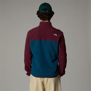 The North Face Yumiori Tam Boy Fermuarlı Erkek Polar Mont Mavi/Bordo