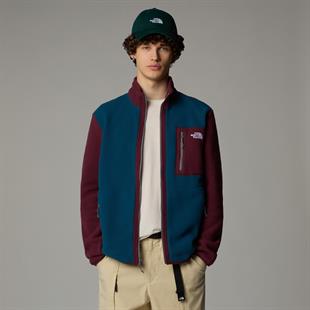 The North Face Yumiori Tam Boy Fermuarlı Erkek Polar Mont Mavi/Bordo