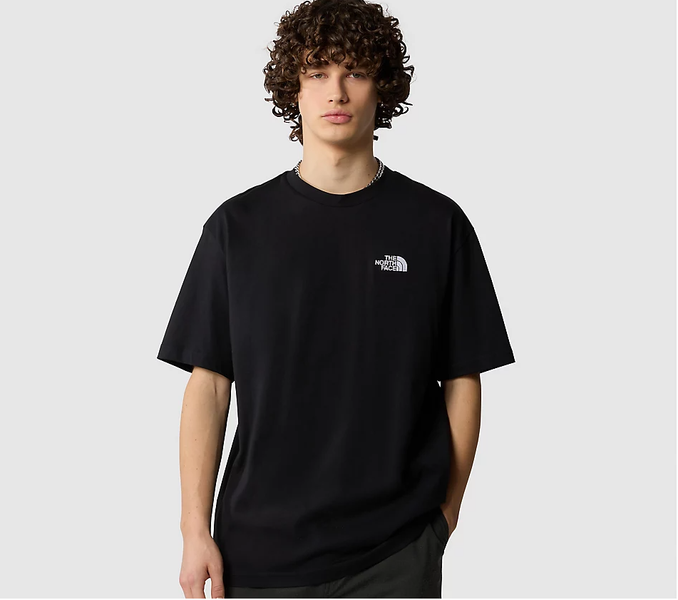 The North Face Essential Oversize Simple Dome Erkek T-Shirt Siyah