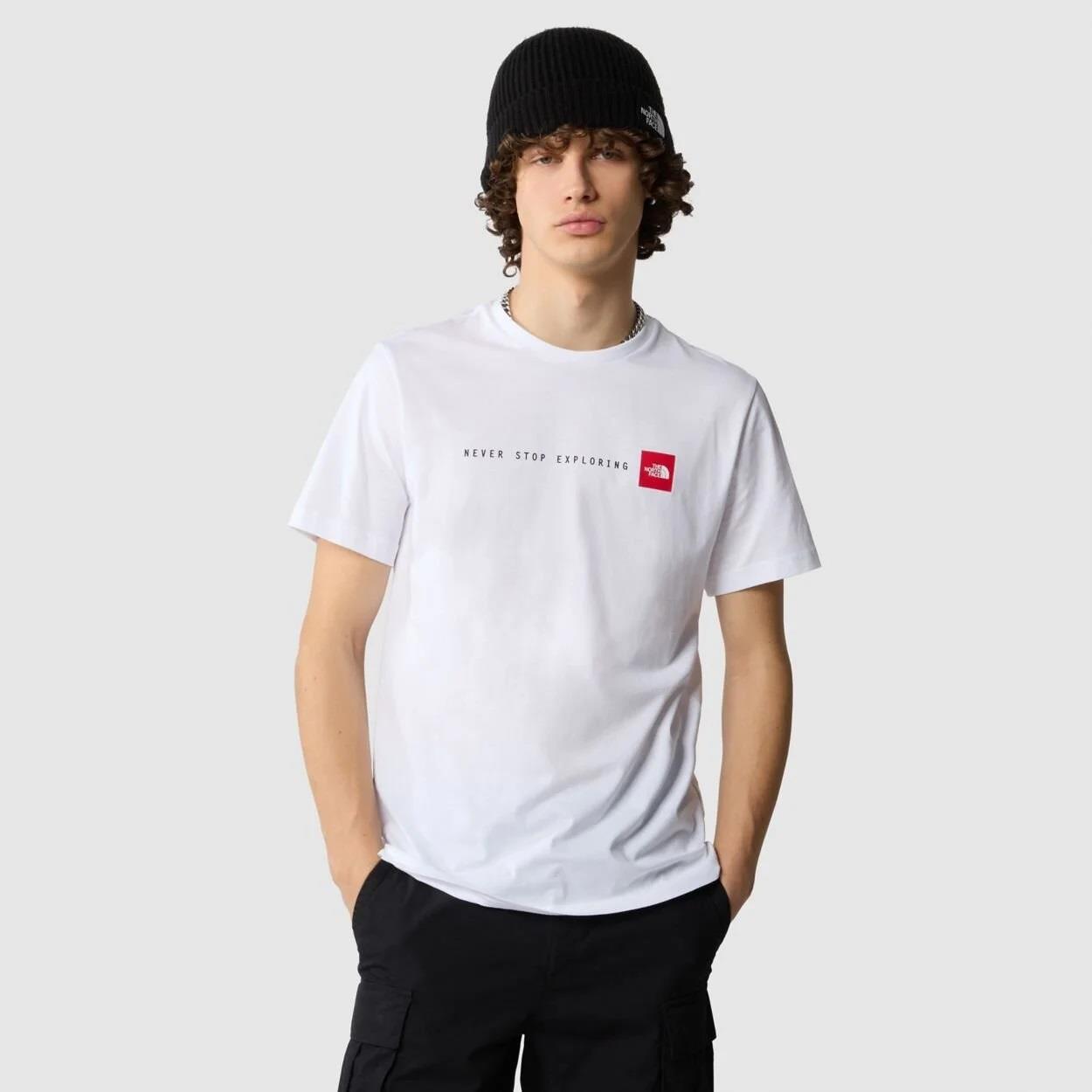 The North Face Never Stop Exploring Erkek T-Shirt Beyaz