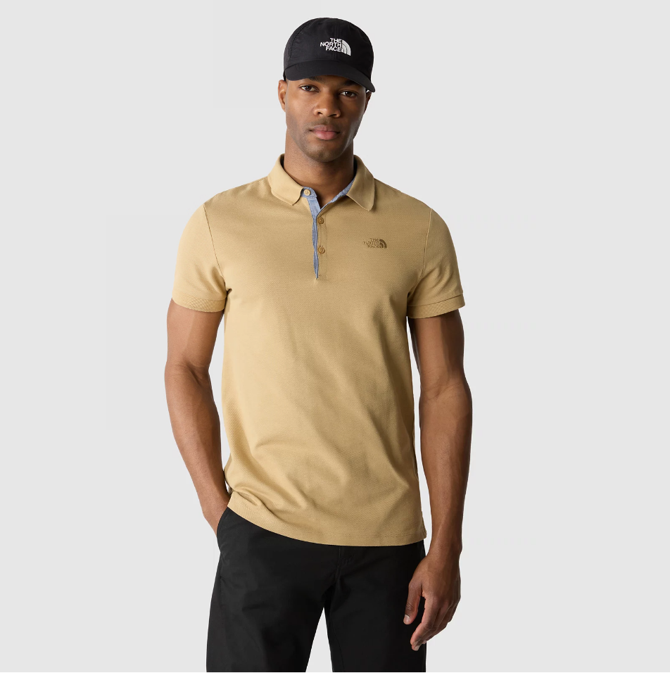 The North Face Premium Polo Piquet Erkek Tshirt Bej