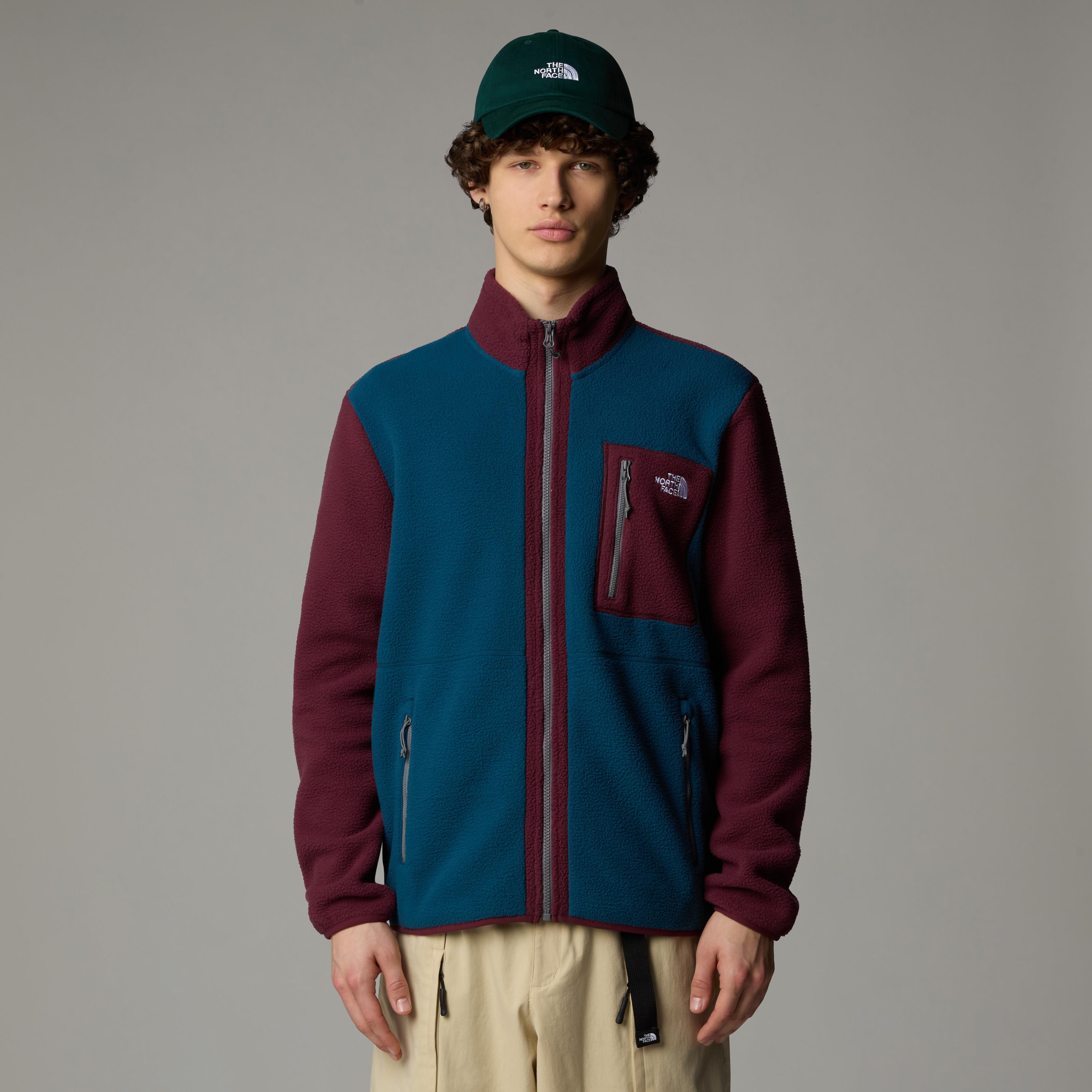 The North Face Yumiori Tam Boy Fermuarlı Erkrk Polar Mont Mavi/Bordo