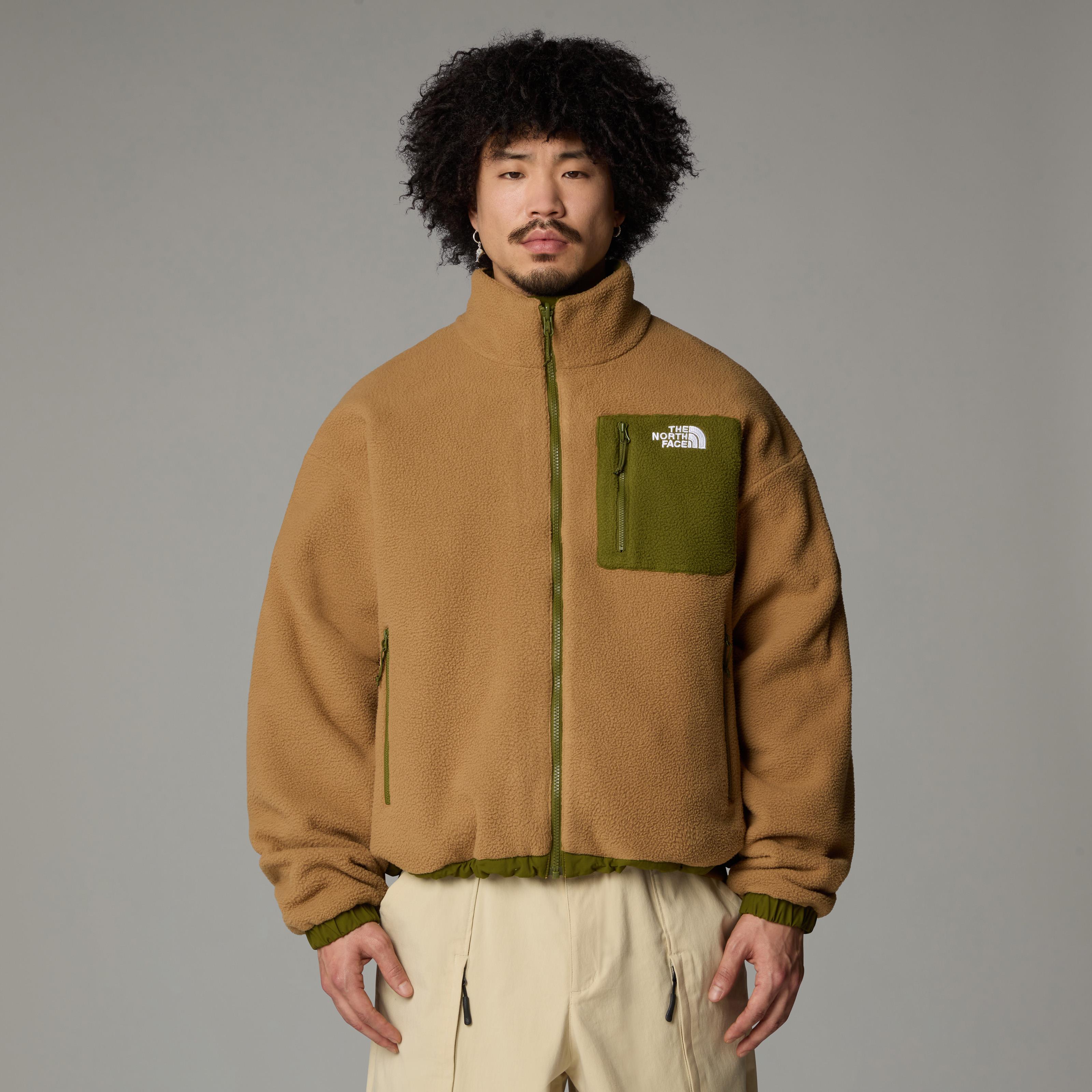 The North Face Yumiori Tam Boy Fermuarlı Erkek Polar Mont Kahverengi/Yeşil