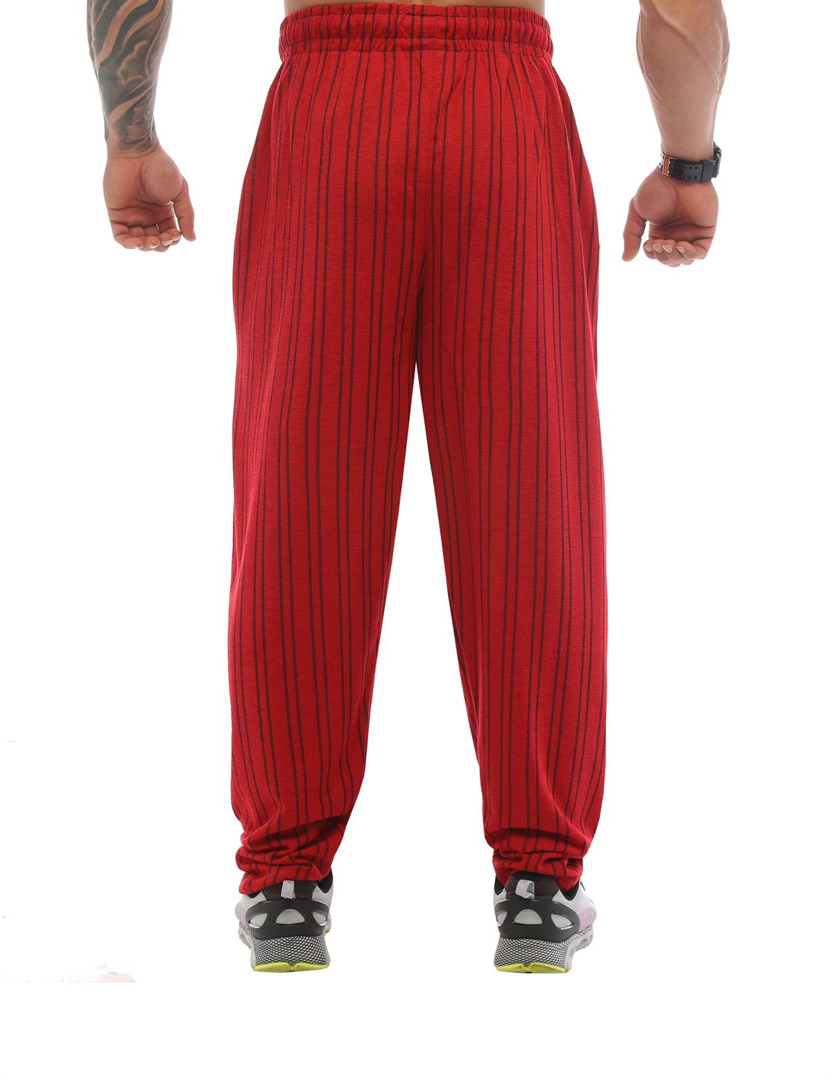 Baggy Stripped Body Pants Burgundy Big Sam PNT1307 