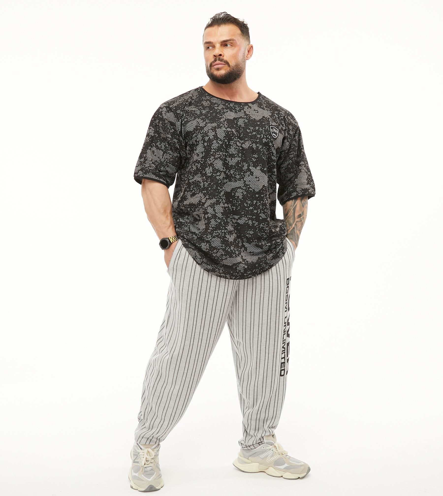 BIG SAM SPORTSWEAR COMPANY Mens Baggy Sweatpants with Pockets, Oldschool Loose Fit Gym Pants PNT1309
