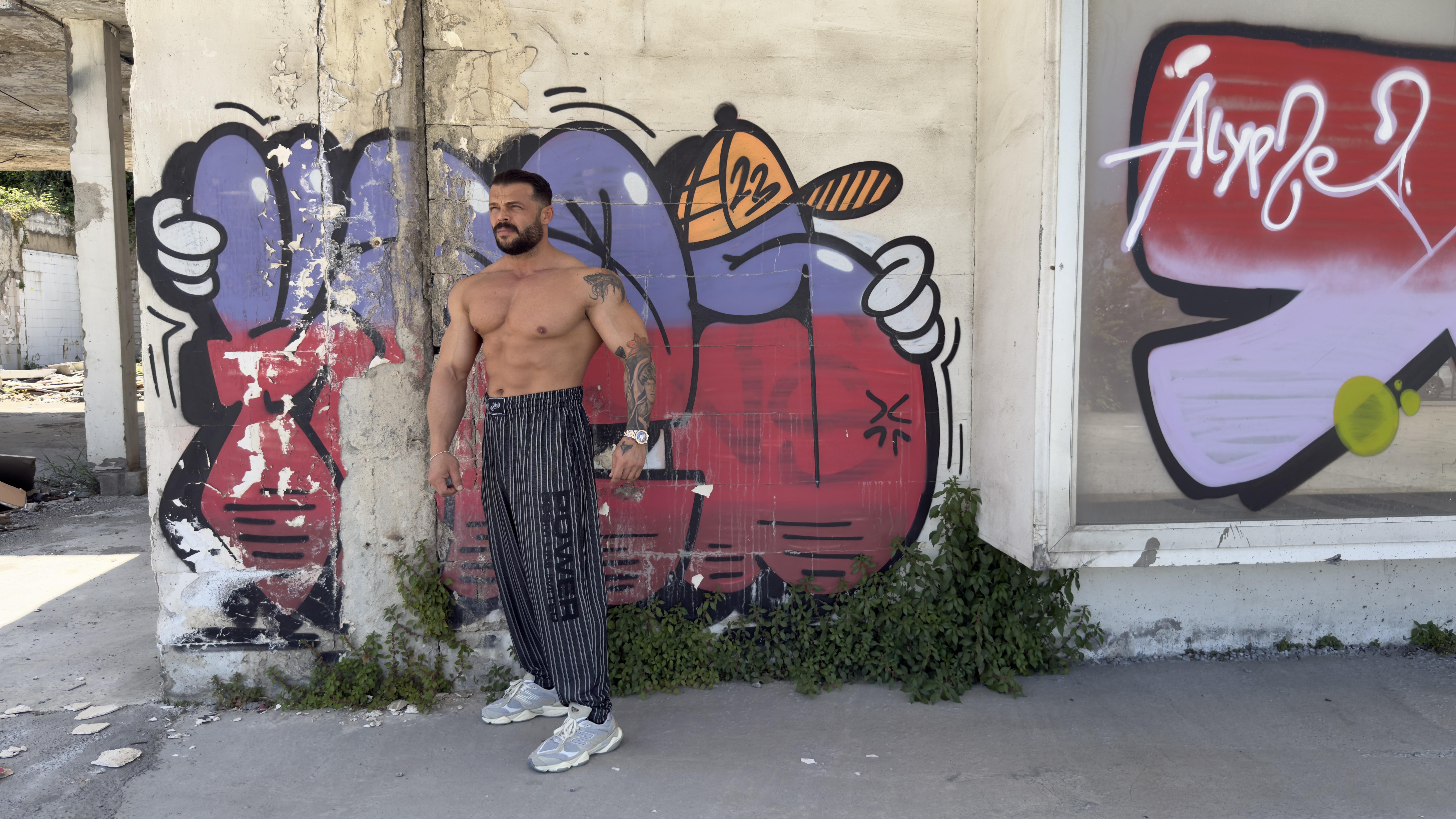 BIG SAM SPORTSWEAR COMPANY Mens Baggy Sweatpants with Pockets, Oldschool Loose Fit Gym Pants