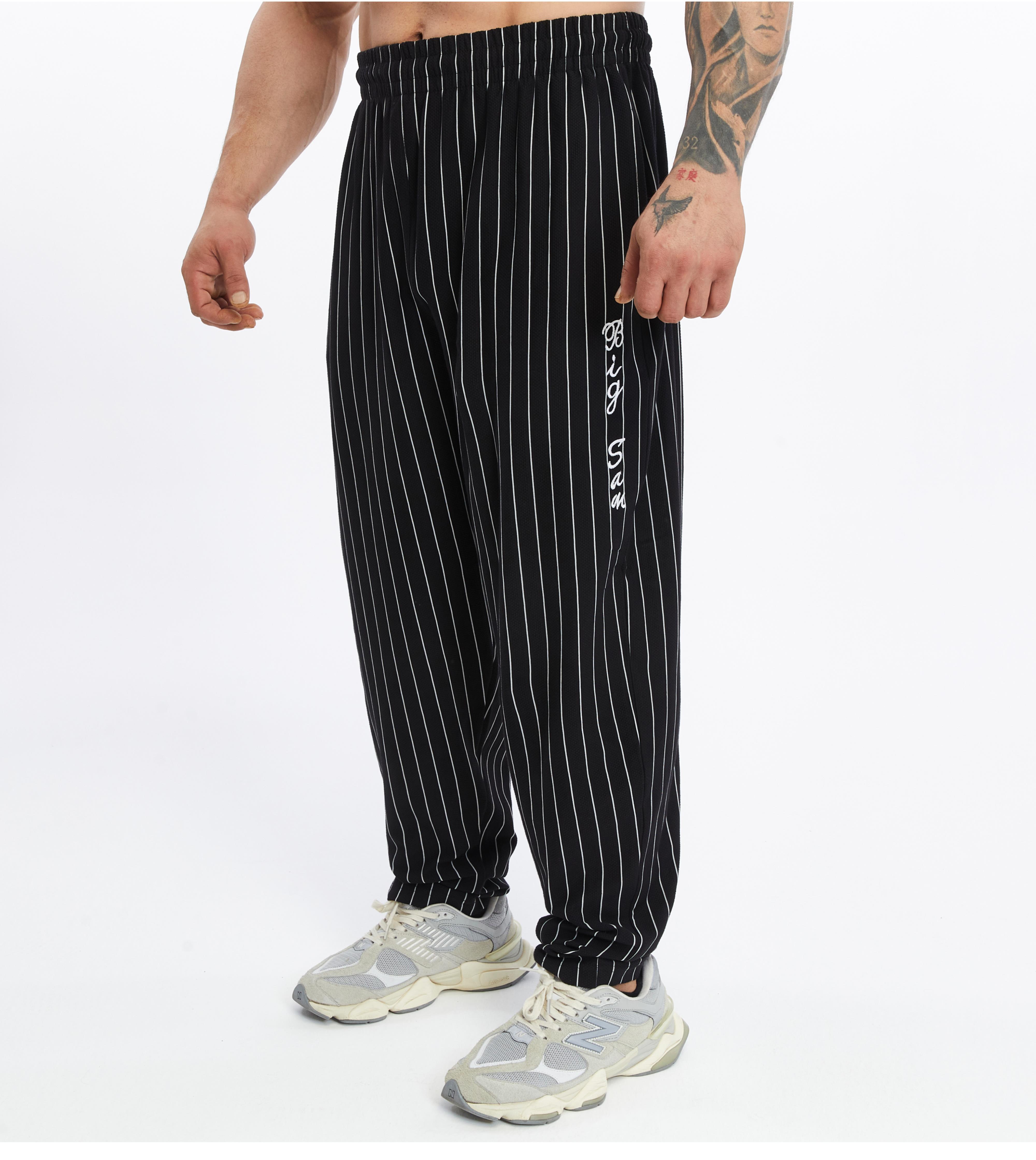 Mens Cotton Sweatpants With Drawstring Waistband Side Pockets