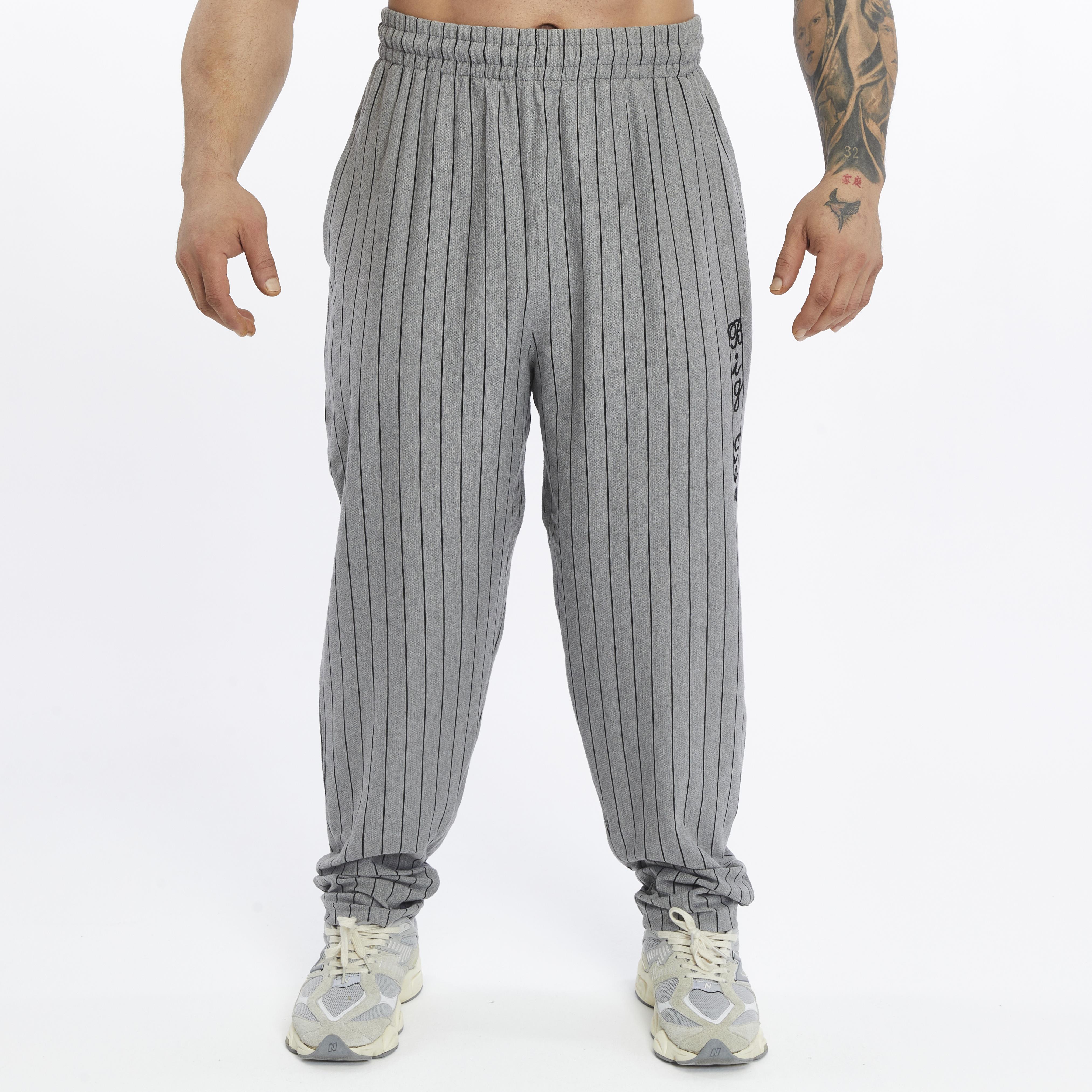 Mens Cotton Sweatpants With Drawstring Waistband Side Pockets