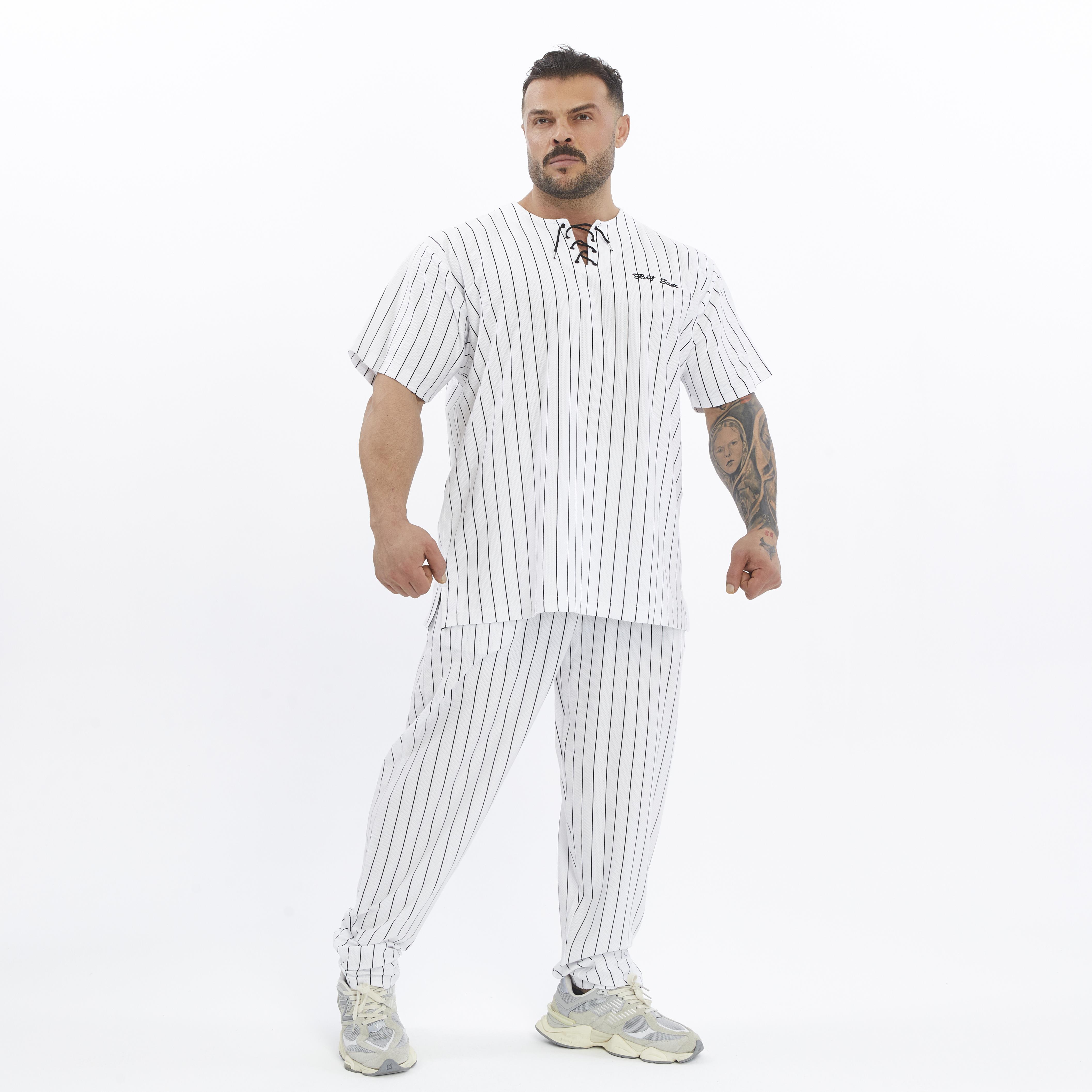 Mens Cotton Sweatpants With Drawstring Waistband Side Pockets
